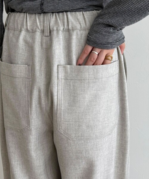 fredy emue(フレディエミュ)の「ウールライクイージーワークパンツ(その他パンツ・レディース・ブラウン/アイボリー/ブラック・36/38)」の15枚目の写真