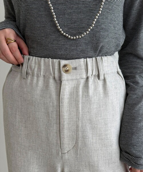 fredy emue(フレディエミュ)の「ウールライクイージーワークパンツ(その他パンツ・レディース・ブラウン/アイボリー/ブラック・36/38)」の16枚目の写真