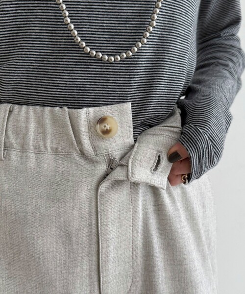 fredy emue(フレディエミュ)の「ウールライクイージーワークパンツ(その他パンツ・レディース・ブラウン/アイボリー/ブラック・36/38)」の17枚目の写真