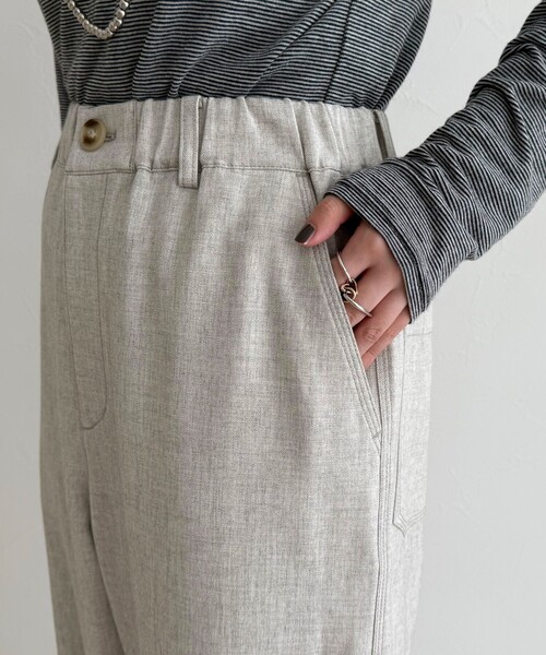 fredy emue(フレディエミュ)の「ウールライクイージーワークパンツ(その他パンツ・レディース・ブラウン/アイボリー/ブラック・36/38)」の18枚目の写真