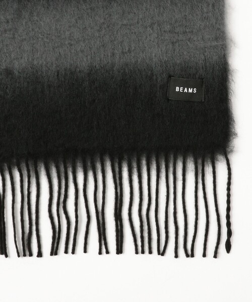 BEAMS（ビームス）の「ボーダー ビッグ ストール（マフラー・メンズ・ネイビー/ブラウン/グレー・ONE SIZE）」の5枚目の写真