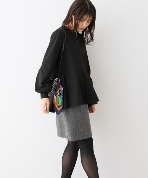 F by ROSSO(エフバイロッソ)の「F by ROSSO ペプラムカットプルオーバー(Tシャツ/カットソー・レディース・ホワイト系その他/ブラック・FREE)」の19枚目の写真