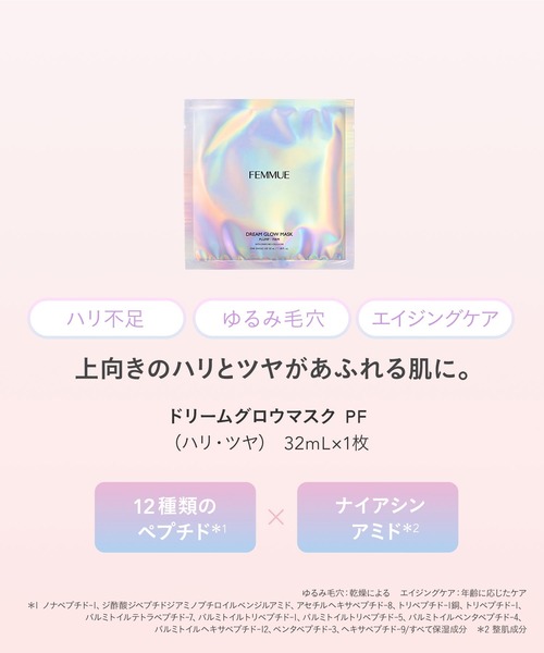 FEMMUE（ファミュ）の「ドリームグロウマスク ウィンターコンプリートセット 2025（パック/フェイスマスク・レディース・ピンク系・FREE）」の5枚目の写真