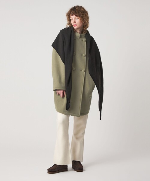 セール】＜Steven Alan＞ビーバー スタンドカラー コート（ノーカラー