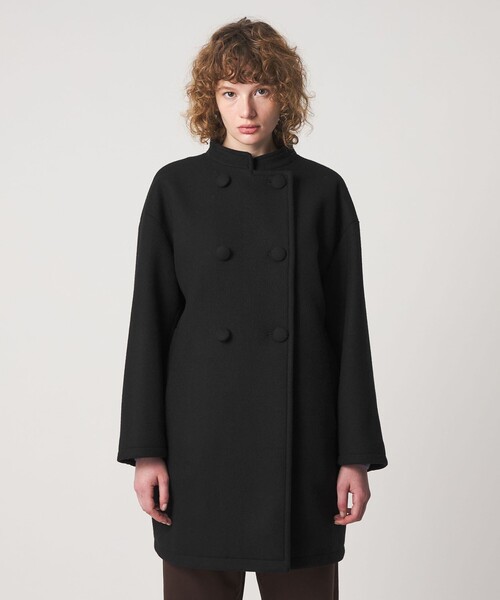 セール】＜Steven Alan＞ビーバー スタンドカラー コート（ノーカラー