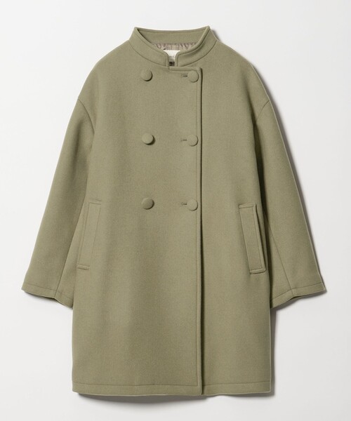 Steven Alan＞ビーバー スタンドカラー コート（ノーカラーコート