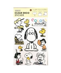 SNOOPY(スヌーピー)のスヌーピー クリアデコステッカー カラーズ S&C(ステッカー/テープ)