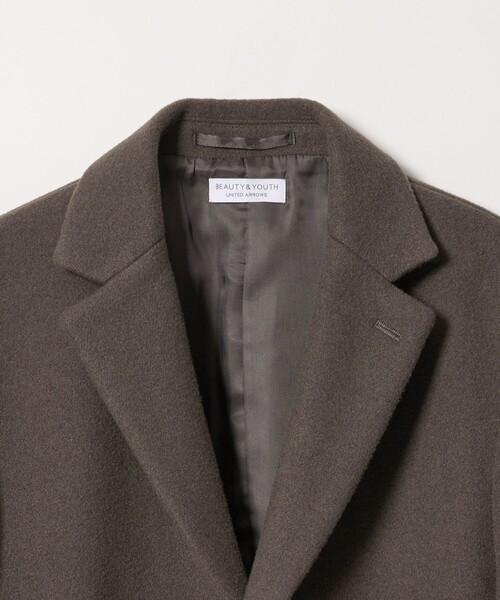 WEB限定 WARDROBE SMART】PE メルトン チェスターコート（チェスター