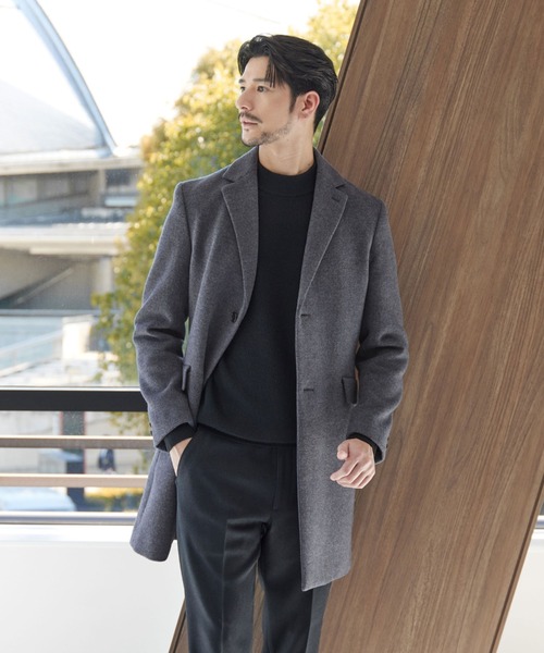 セール】【WEB限定 WARDROBE SMART】PE メルトン チェスターコート