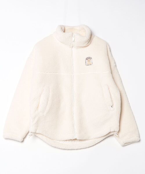 ROXY（ロキシー）の「ロキシー ROXY BELLIS BOA JACKET（その他アウター・レディース・コーラル/オフホワイト/ブラック/ブラウン/グリーン・S/M/L）」の2枚目の写真