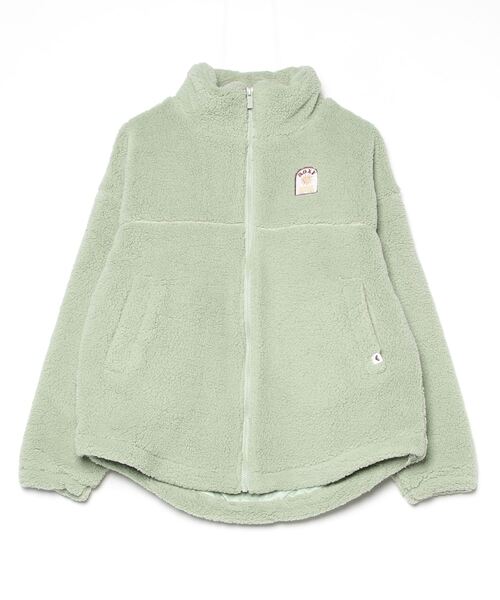 ROXY（ロキシー）の「ロキシー ROXY BELLIS BOA JACKET（その他アウター・レディース・コーラル/オフホワイト/ブラック/ブラウン/グリーン・S/M/L）」の4枚目の写真