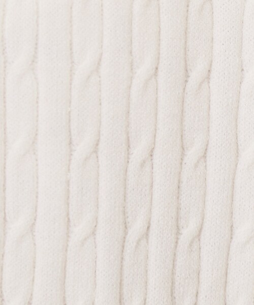 index（インデックス）の「クルーネックケーブルカーディガン【洗濯機OK】（カーディガン/ボレロ・レディース・ネイビー/ピンク系/イエロー系その他/オフホワイト/グレー・34/36/38/40/42）」の14枚目の写真