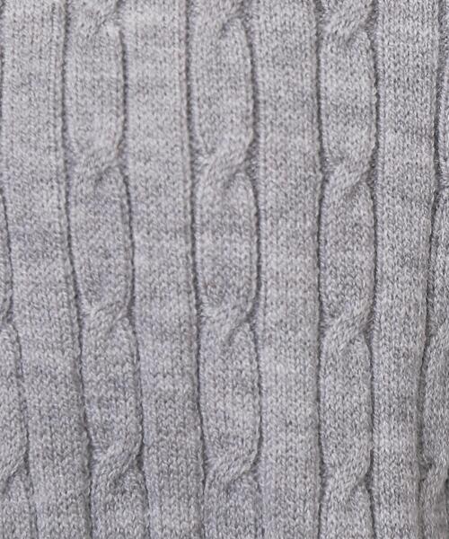 index（インデックス）の「クルーネックケーブルカーディガン【洗濯機OK】（カーディガン/ボレロ・レディース・ネイビー/ピンク系/イエロー系その他/オフホワイト/グレー・34/36/38/40/42）」の15枚目の写真