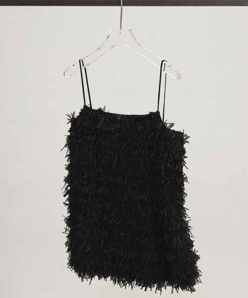 TODAYFUL(トゥデイフル)の「Tapeyarn Jacquard Camisole(キャミソール・レディース・サックスブルー/アイボリー/ブラック・FREE)」の17枚目の写真