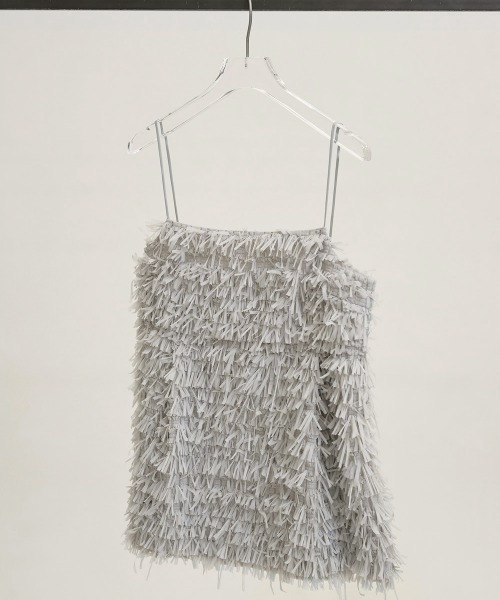 TODAYFUL(トゥデイフル)の「Tapeyarn Jacquard Camisole(キャミソール・レディース・サックスブルー/アイボリー/ブラック・FREE)」の18枚目の写真