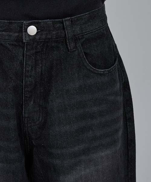 AH ABAHOUSE(エーエイチアバハウス)の「BLAST WIDE BAGGY DENIM PANTS / ブラスト ワイドバギー デニムパンツ(デニムパンツ・メンズ・ブラック/サックスブルー/ブルー・44/46/48/42)」の7枚目の写真