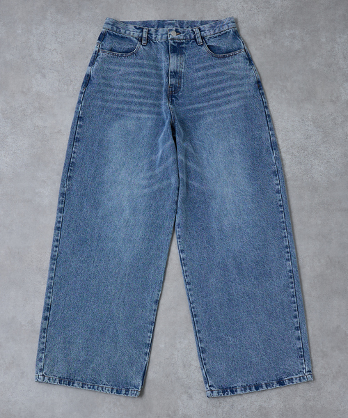 AH ABAHOUSE(エーエイチアバハウス)の「BLAST WIDE BAGGY DENIM PANTS / ブラスト ワイドバギー デニムパンツ(デニムパンツ・メンズ・ブラック/サックスブルー/ブルー・44/46/48/42)」の22枚目の写真
