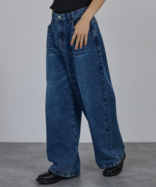 セール】BLAST WIDE BAGGY DENIM PANTS / ブラスト ワイドバギー