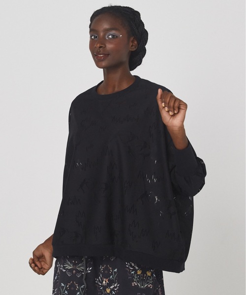 bedsidedrama(ベットサイドドラマ)の「Dancing Lace Pullover(Tシャツ/カットソー・レディース・ホワイト/ブラック・1/2)」の2枚目の写真