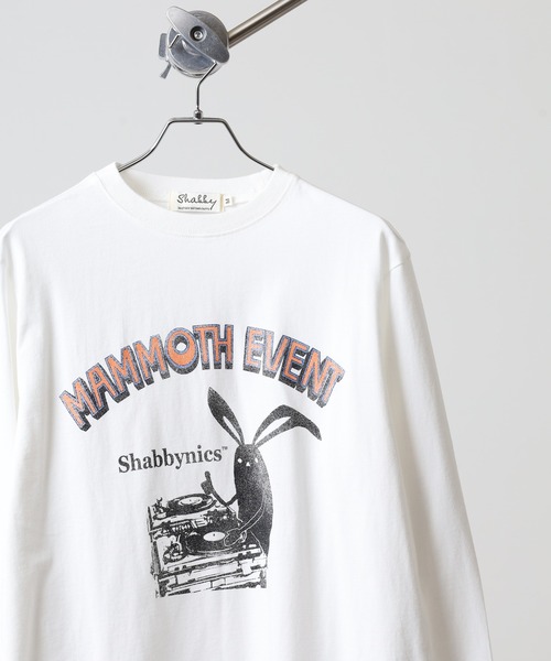 FUNALIVE（ファンアライブ）の「SHABBY　シャビ 長袖Tシャツ L/TEE unisex（Tシャツ/カットソー・メンズ・ホワイト系1/オリーブ/ブラック/ホワイト系2/オリーブ系1/グレー系2/オフホワイト/グレー/ホワイト系3/ブラック系2/グレー系1/ブラック系1/マスタード/イエロー系1・L/XL/M）」の2枚目の写真