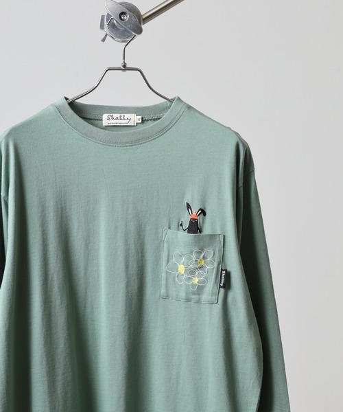 FUNALIVE（ファンアライブ）の「SHABBY　シャビ 長袖Tシャツ L/TEE unisex（Tシャツ/カットソー・メンズ・ホワイト系1/オリーブ/ブラック/ホワイト系2/オリーブ系1/グレー系2/オフホワイト/グレー/ホワイト系3/ブラック系2/グレー系1/ブラック系1/マスタード/イエロー系1・L/XL/M）」の11枚目の写真