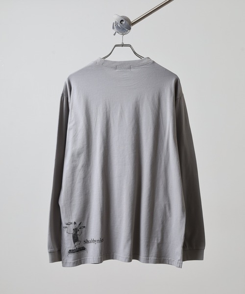 FUNALIVE（ファンアライブ）の「SHABBY　シャビ 長袖Tシャツ L/TEE unisex（Tシャツ/カットソー・メンズ・ホワイト系1/オリーブ/ブラック/ホワイト系2/オリーブ系1/グレー系2/オフホワイト/グレー/ホワイト系3/ブラック系2/グレー系1/ブラック系1/マスタード/イエロー系1・L/XL/M）」の17枚目の写真