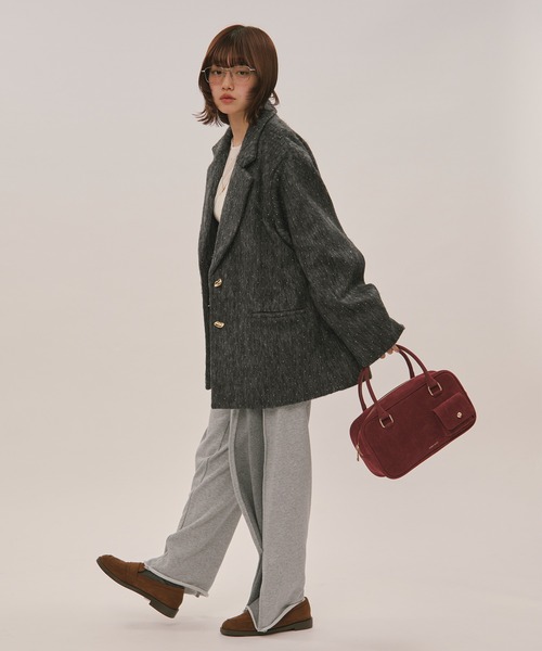 loin nuit(ロワンニュイ)の「switch design sweat pants / スイッチデザインスウェットパンツ(その他パンツ・レディース・ブラウン/グレー・FREE)」の17枚目の写真