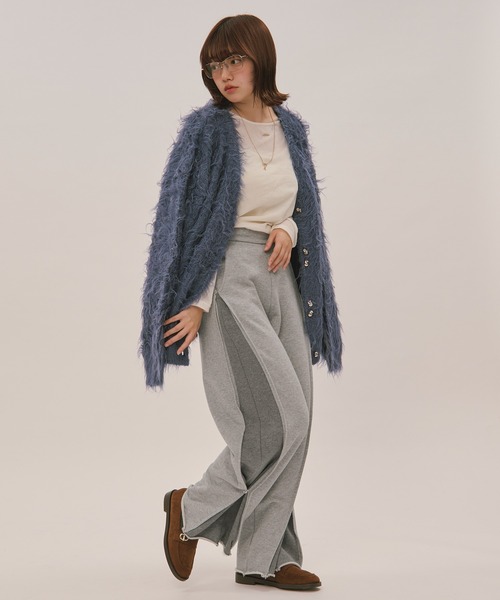 loin nuit(ロワンニュイ)の「switch design sweat pants / スイッチデザインスウェットパンツ(その他パンツ・レディース・ブラウン/グレー・FREE)」の19枚目の写真