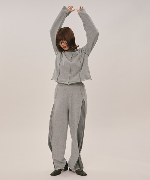 loin nuit(ロワンニュイ)の「switch design sweat pants / スイッチデザインスウェットパンツ(その他パンツ・レディース・ブラウン/グレー・FREE)」の10枚目の写真