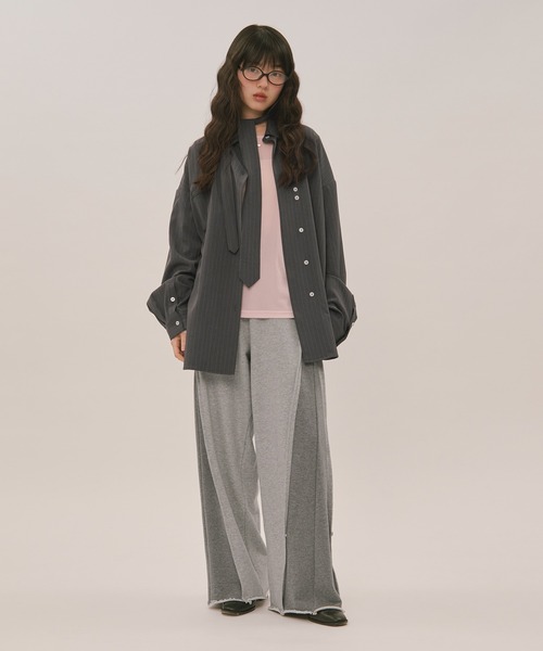 loin nuit(ロワンニュイ)の「switch design sweat pants / スイッチデザインスウェットパンツ(その他パンツ・レディース・ブラウン/グレー・FREE)」の11枚目の写真