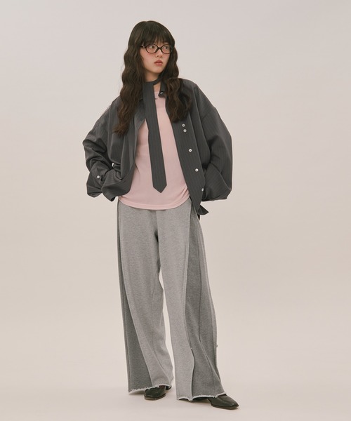 loin nuit(ロワンニュイ)の「switch design sweat pants / スイッチデザインスウェットパンツ(その他パンツ・レディース・ブラウン/グレー・FREE)」の13枚目の写真