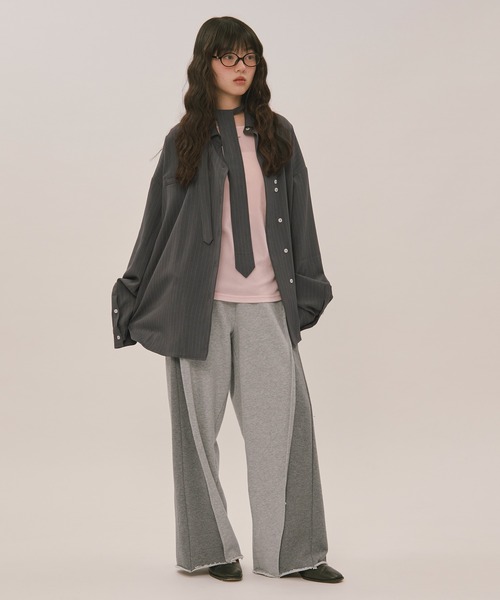 loin nuit(ロワンニュイ)の「switch design sweat pants / スイッチデザインスウェットパンツ(その他パンツ・レディース・ブラウン/グレー・FREE)」の14枚目の写真