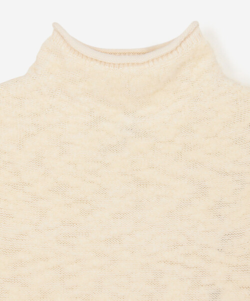 UNFIL(アンフィル)の「UNFIL | ランダムウール ハイネックニットベスト WOMEN(ベスト・レディース・ブラック/オフホワイト・1)」の13枚目の写真