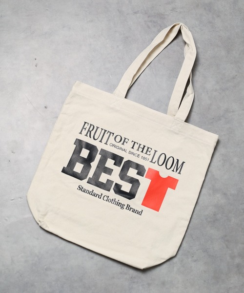 FRUIT OF THE LOOM(フルーツオブザルーム)の「【RES】【FRUIT OF THE LOOM】FFGS SOUVENIR TOTE BAG(トートバッグ・レディース・ホワイト系その他/ホワイト系その他2/ホワイト系その他3・FREE)」の3枚目の写真