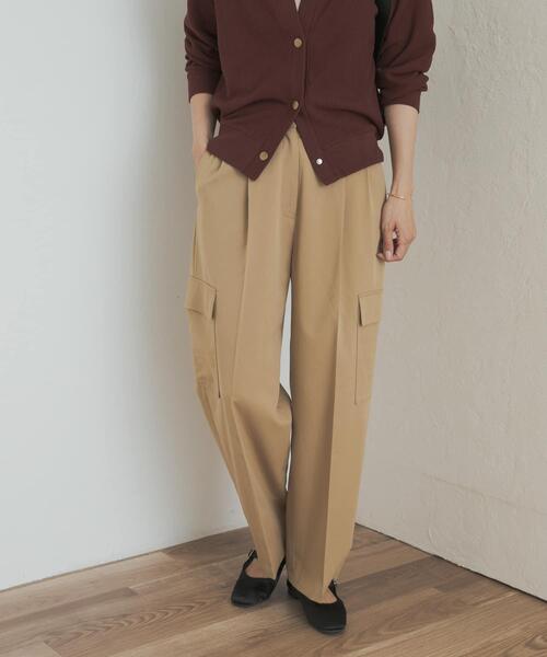 URBAN RESEARCH DOORS（アーバンリサーチドアーズ）の「センタープレスカーゴパンツ（その他パンツ・レディース・ベージュ/ネイビー・SMALL/MEDIUM）」の9枚目の写真