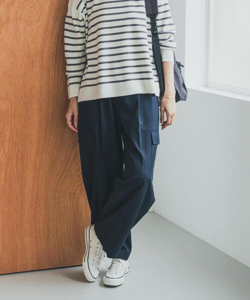 URBAN RESEARCH DOORS（アーバンリサーチドアーズ）の「センタープレスカーゴパンツ（その他パンツ・レディース・ベージュ/ネイビー・SMALL/MEDIUM）」の21枚目の写真