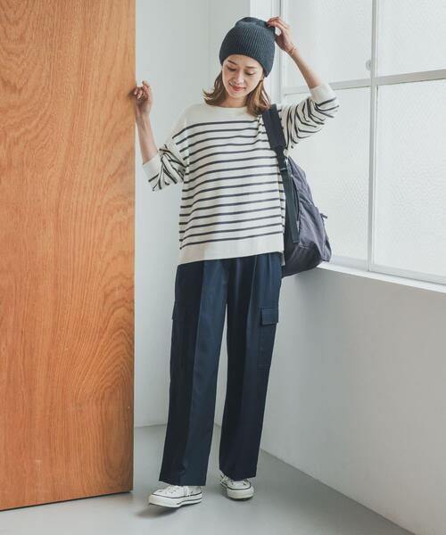 URBAN RESEARCH DOORS（アーバンリサーチドアーズ）の「センタープレスカーゴパンツ（その他パンツ・レディース・ベージュ/ネイビー・SMALL/MEDIUM）」の13枚目の写真