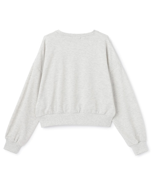 by LOVEiT(バイラビット)の「フラワーフロッキープルオーバー(スウェット・キッズ・チャコール/グリーン/ホワイト系その他・120cm/140cm/160cm/150cm/130cm)」の9枚目の写真