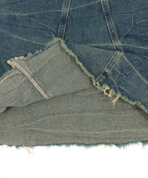 ANAP(アナップ)の「フリンジ デザイン スタッズ デニム ロング スカート(デニムスカート・レディース・ブルー・S/M)」の11枚目の写真