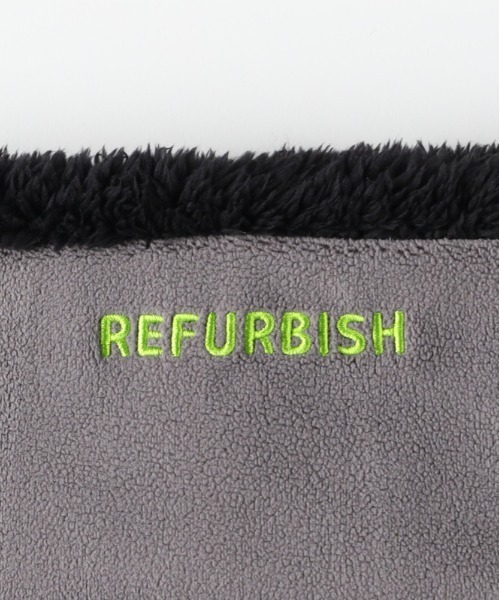 Right-on(ライトオン)の「【Refurbish】ロゴ刺繍 ネックウォーマー (防寒 / ボア / 軽量デザイン)(ネックウォーマー/スヌード・キッズ・ブラック/ブルー/グレー・フリー)」の6枚目の写真