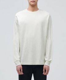 クルーネック長袖Tシャツ [ダスティクリーム]