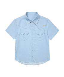 Denim Western Shirts (Washed Blue)