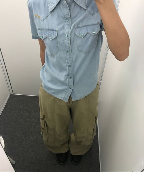 AAKAM（アーカム）の「Denim Western Shirts (Washed Blue)（シャツ/ブラウス・レディース・その他・1/2）」の15枚目の写真