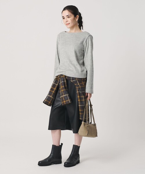 セール】シャギー ボートネックプルオーバー ウォッシャブル（Tシャツ