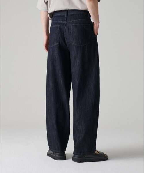 MUSINSA STANDARD（ムシンサスタンダード）の「リネンライクセミバルーンデニムパンツ[ディープインディゴ]（デニムパンツ・メンズ・その他・40/38/42/36/34/32/30/31/33/26/27/28/29）」の5枚目の写真
