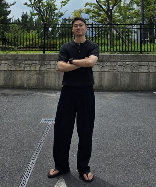 MUSINSA STANDARD（ムシンサスタンダード）の「リネンライクセミバルーンデニムパンツ[ディープインディゴ]（デニムパンツ・メンズ・その他・40/38/42/36/34/32/30/31/33/26/27/28/29）」の10枚目の写真