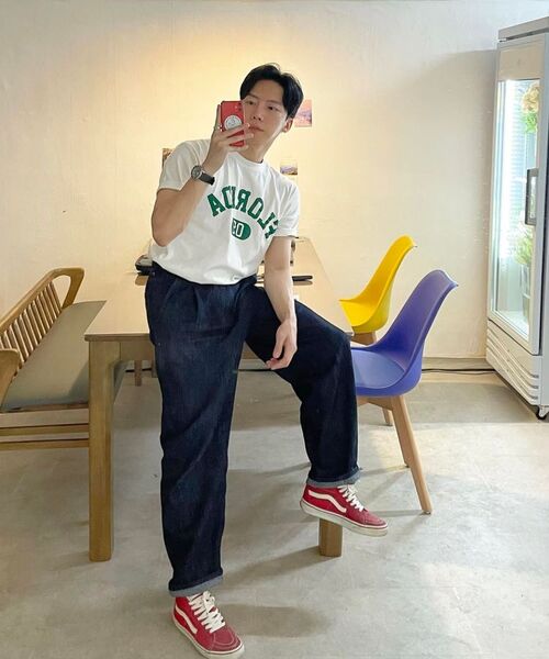 MUSINSA STANDARD（ムシンサスタンダード）の「リネンライクセミバルーンデニムパンツ[ディープインディゴ]（デニムパンツ・メンズ・その他・40/38/42/36/34/32/30/31/33/26/27/28/29）」の13枚目の写真