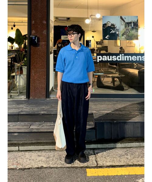 MUSINSA STANDARD（ムシンサスタンダード）の「リネンライクセミバルーンデニムパンツ[ディープインディゴ]（デニムパンツ・メンズ・その他・40/38/42/36/34/32/30/31/33/26/27/28/29）」の16枚目の写真