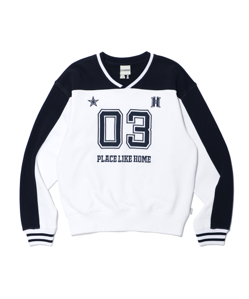 YOUHEE（ユヒ）の「GRAPHIC TRACK JERSEY SWEAT SHIRTS WHITE（スウェット・レディース・その他・FREE）」の3枚目の写真