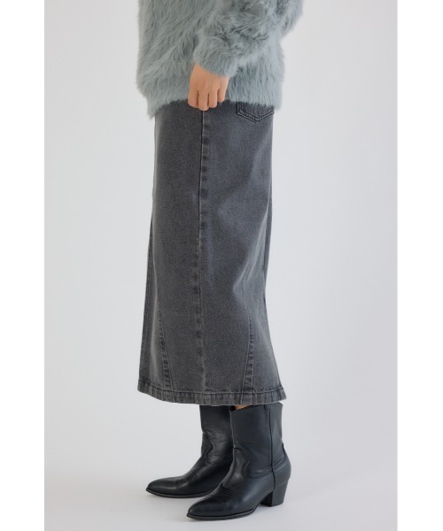 RODEO CROWNS WIDE BOWL（ロデオクラウンズワイドボウル）の「カーブデニムマキシスカート（デニムスカート・レディース・ブルー/ブラック/ブラウン・SMALL/MEDIUM）」の10枚目の写真